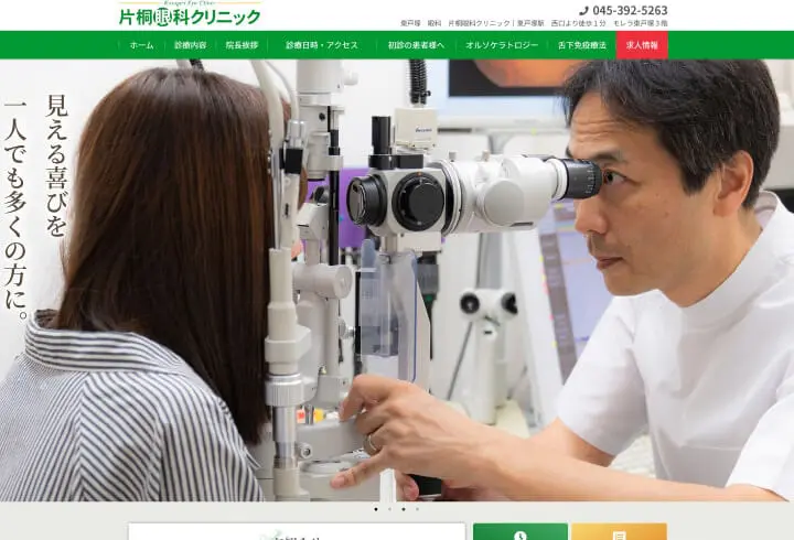 東戸塚　眼科 ホームページ制作実績 エクシー株式会社